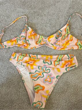Blackbough Multicolor Abstract Bikini Set